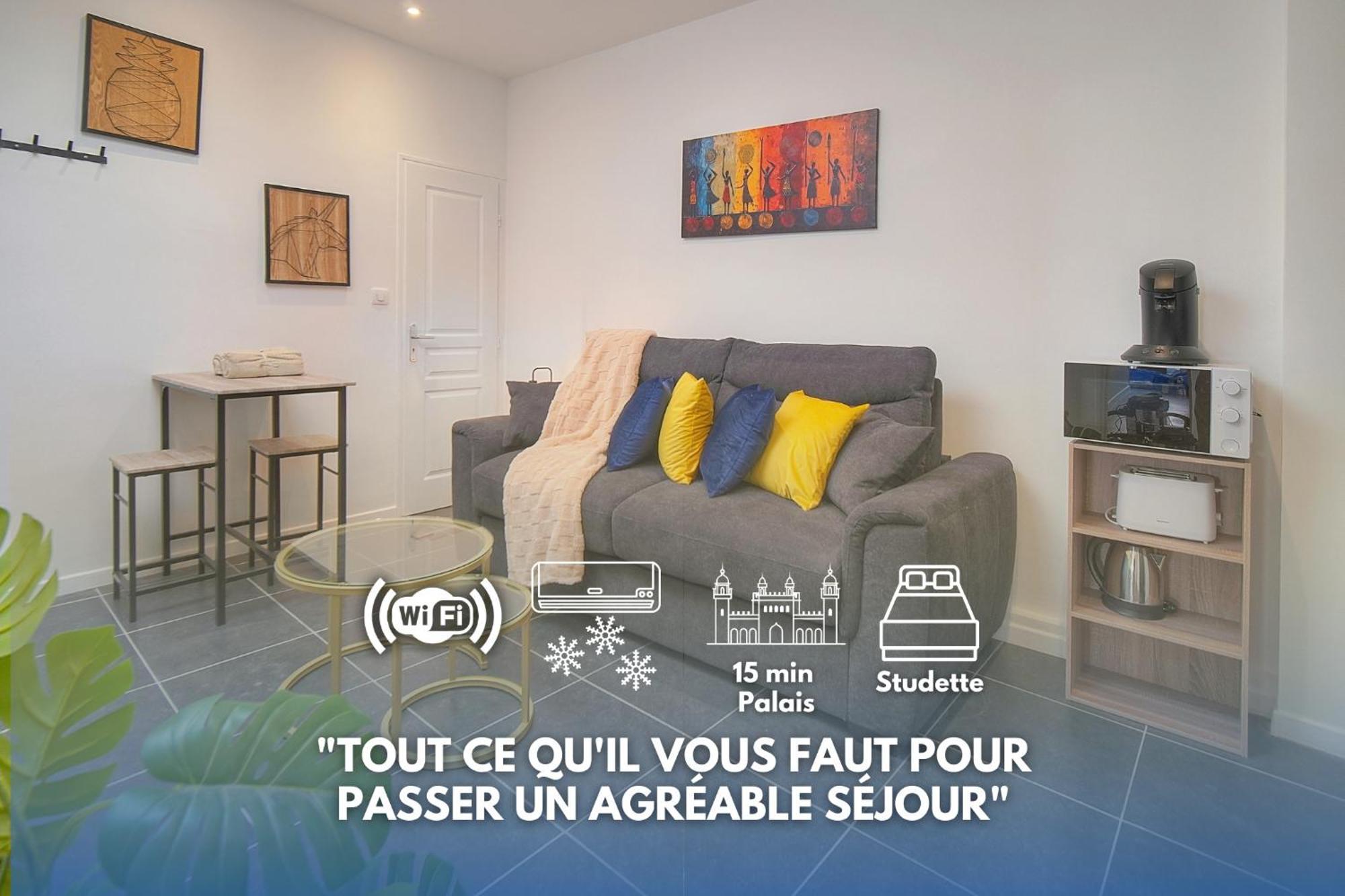 Vca House -5 - 15min Mer- Wifi-clim *