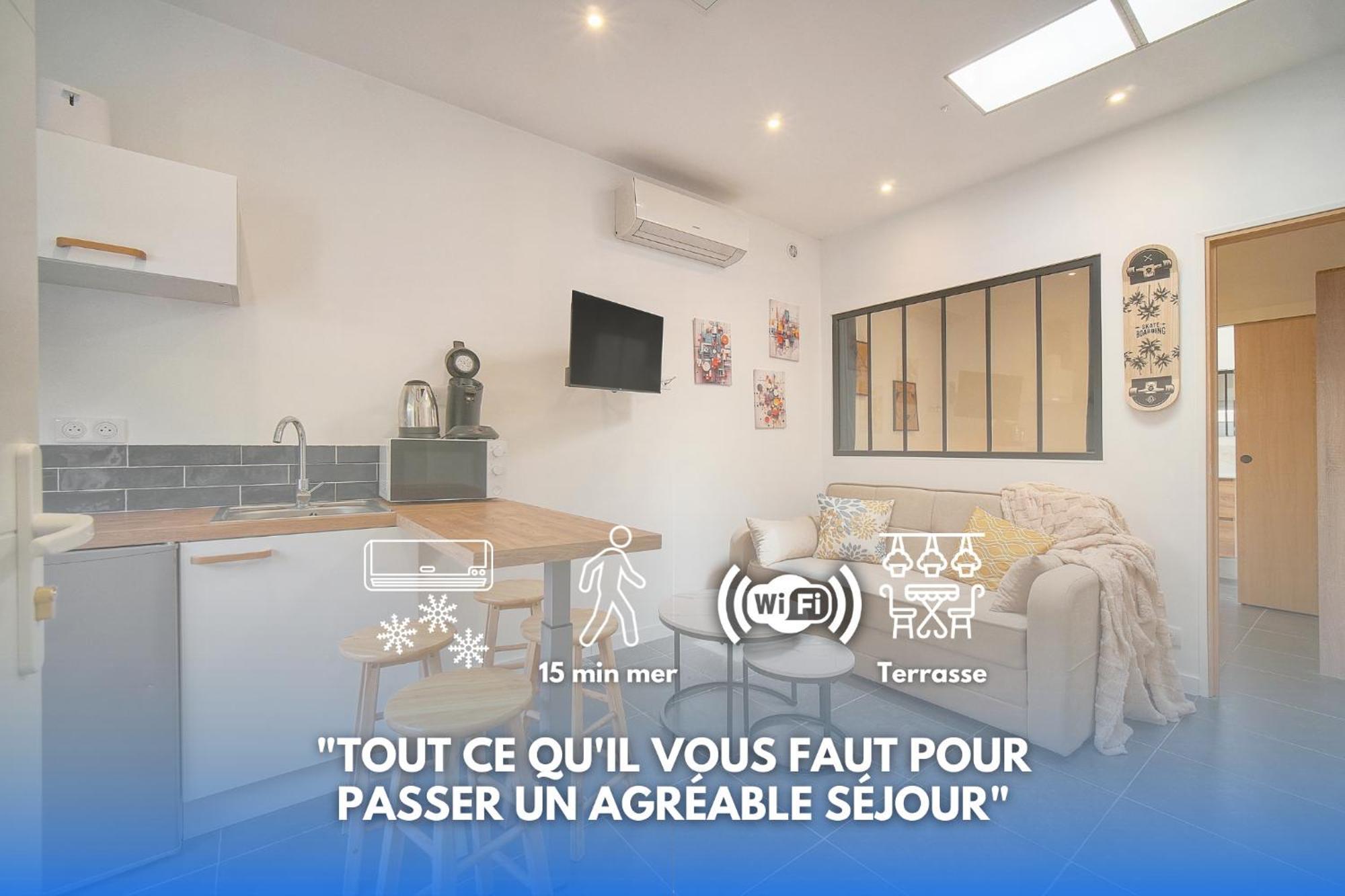 Vca House -5 - 15min Mer- Wifi-clim Cannes